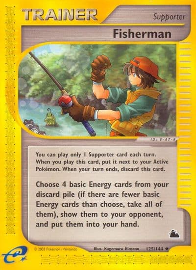 Fisherman Skyridge Pokemon card