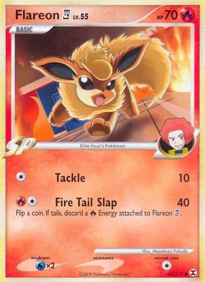Flareon E4 Rising Rivals Pokemon card