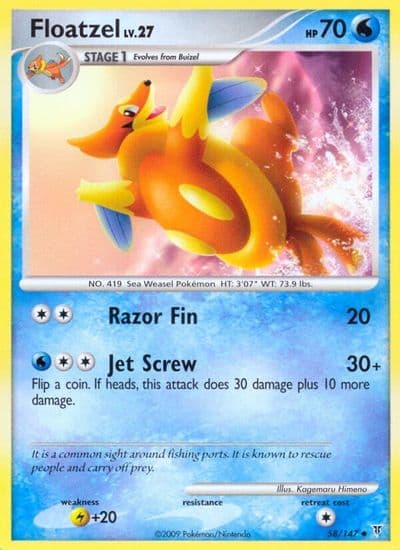 Floatzel Supreme Victors Pokemon card