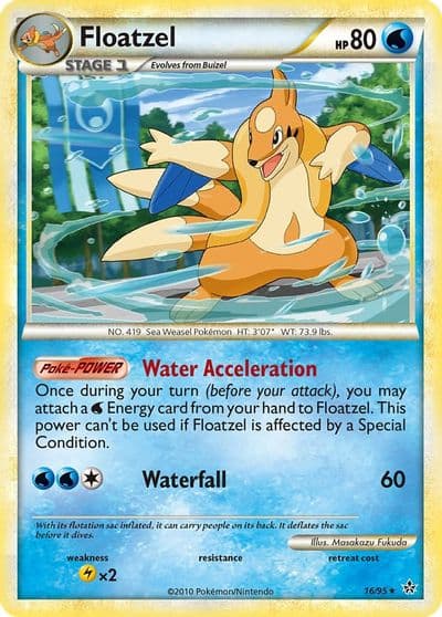 Floatzel Unleashed Pokemon card