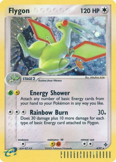 Flygon Dragon Pokemon card