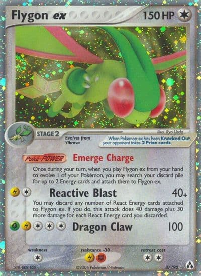 Flygon ex Legend Maker Pokemon card
