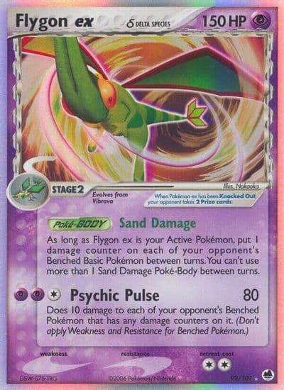 Flygon ex (Delta Species) Dragon Frontiers Pokemon card