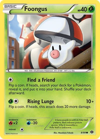 Foongus Next Destinies Pokemon card