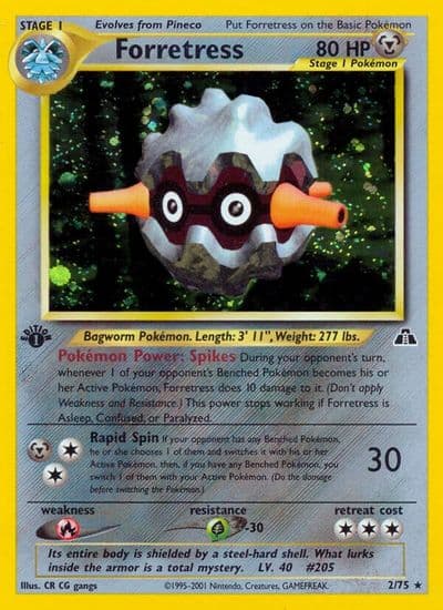 Forretress (2) Neo Discovery Pokemon card