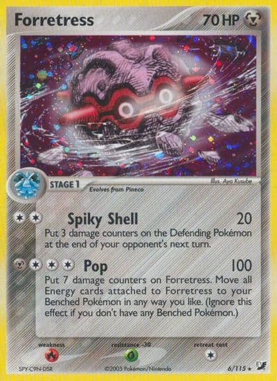 Forretress Unseen Forces Pokemon card
