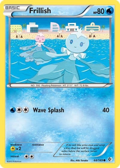 Frillish Boundaries Crossed Pokemon card