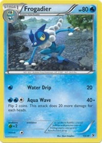 Frogadier Kalos Starter Set Pokemon card