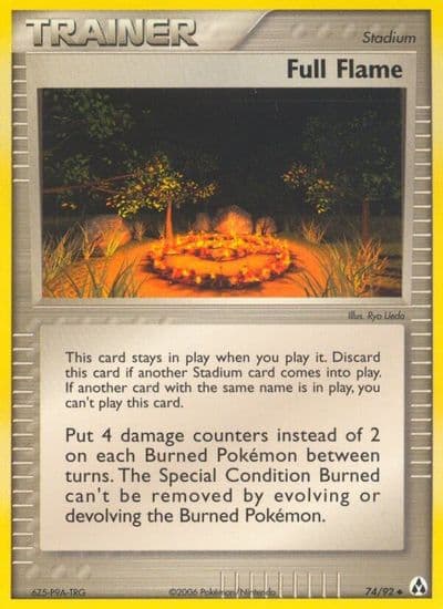 Full Flame Legend Maker Pokemon card
