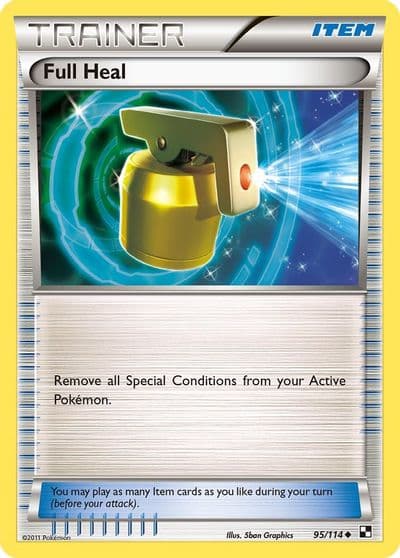Full Heal Black and White Pokemon card