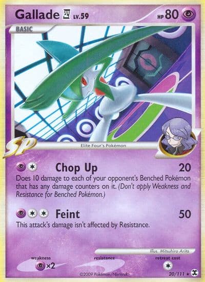 Gallade E4 Rising Rivals Pokemon card
