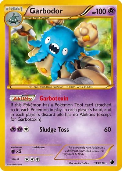 Garbodor (119 Secret Rare) Plasma Freeze Pokemon card