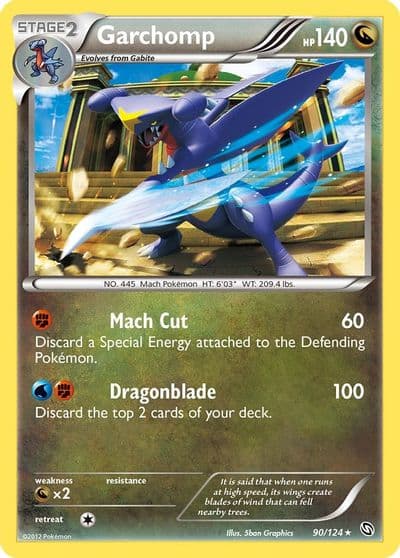 Garchomp (90) Dragons Exalted Pokemon card