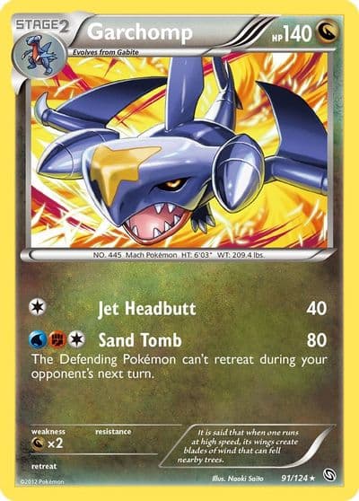 Garchomp (91) Dragons Exalted Pokemon card