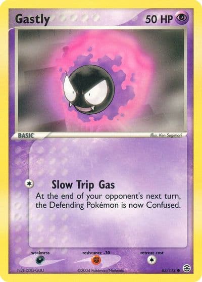 Gastly FireRed & LeafGreen Pokemon card