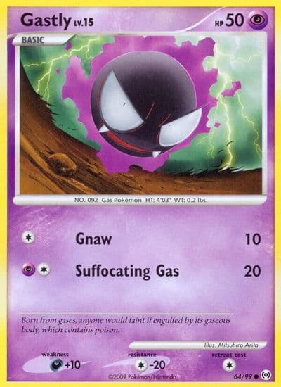 Gastly (64) Arceus Pokemon card