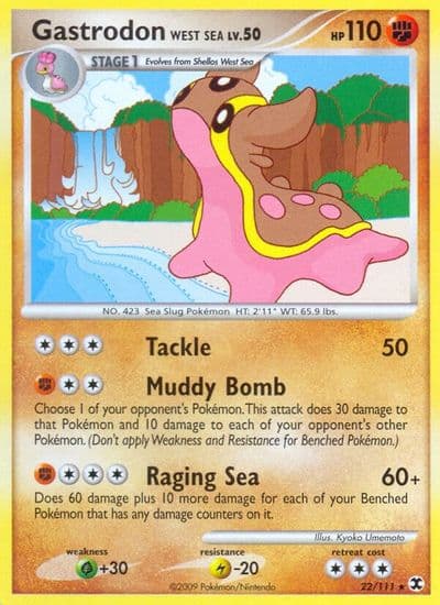 Gastrodon West Sea Rising Rivals Pokemon card