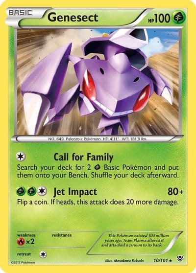 Genesect Plasma Blast Pokemon card