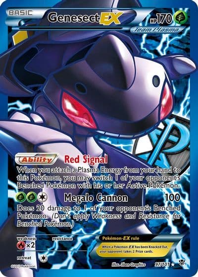 Genesect EX (Team Plasma) (97 Full Art) Plasma Blast Pokemon card