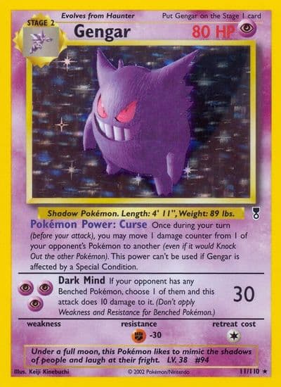Gengar Legendary Collection Pokemon card
