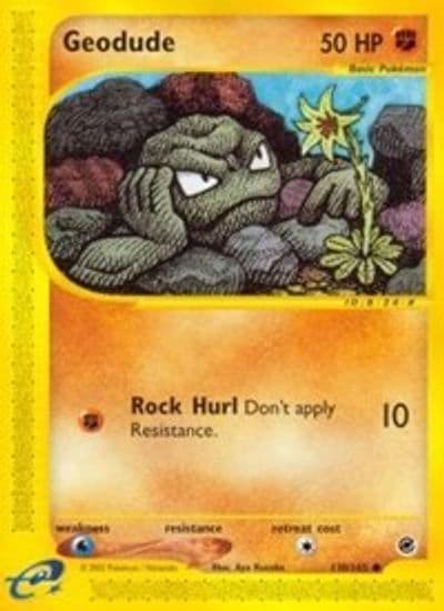 Geodude Expedition Pokemon card