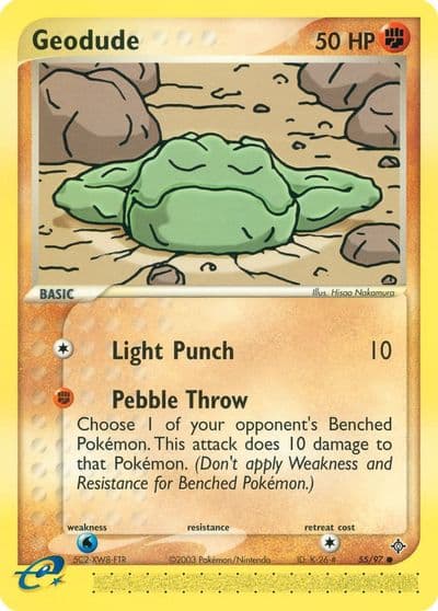 Geodude Dragon Pokemon card