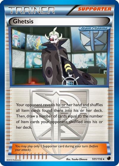 Ghetsis (Team Plasma) Plasma Freeze Pokemon card