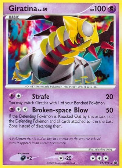 Giratina (27) Platinum Pokemon card