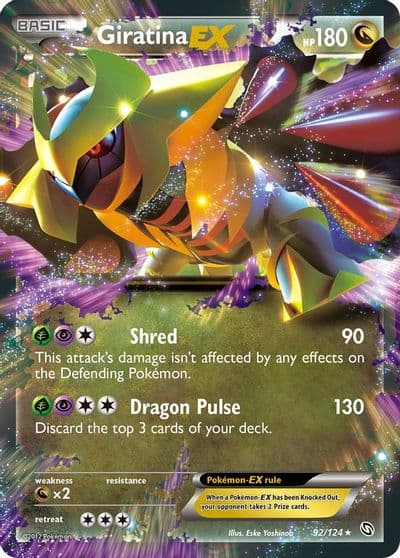 Giratina EX Dragons Exalted Pokemon card