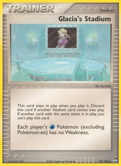 Glacia's Stadium Power Keepers Pokemon card