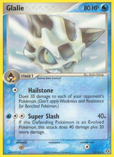 Glalie Emerald Pokemon card