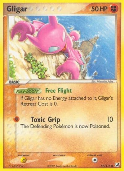 Gligar Unseen Forces Pokemon card