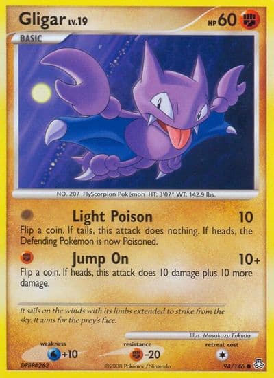 Gligar (94) Legends Awakened Pokemon card