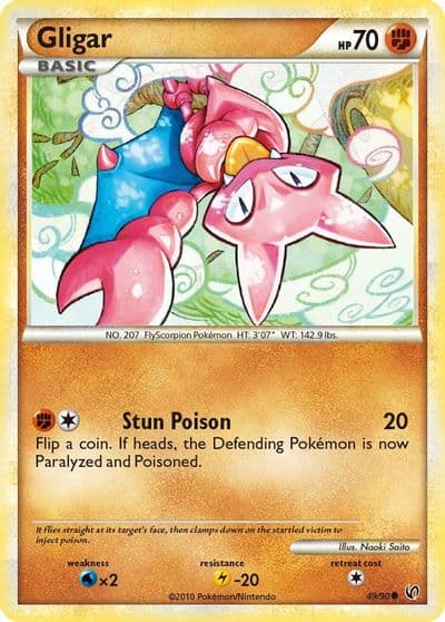 Gligar Undaunted Pokemon card