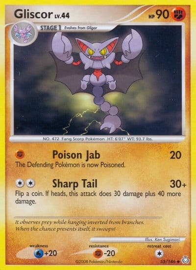 Gliscor (55) Legends Awakened Pokemon card