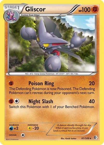 Gliscor Boundaries Crossed Pokemon card