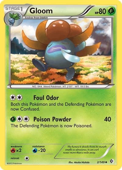 Gloom Boundaries Crossed Pokemon card