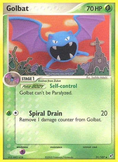 Golbat Deoxys Pokemon card