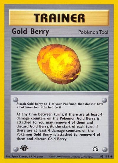 Gold Berry Neo Genesis Pokemon card