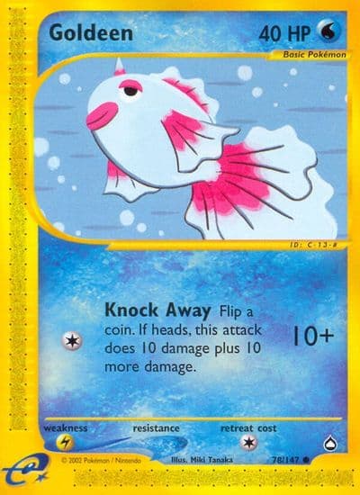 Goldeen Aquapolis Pokemon card