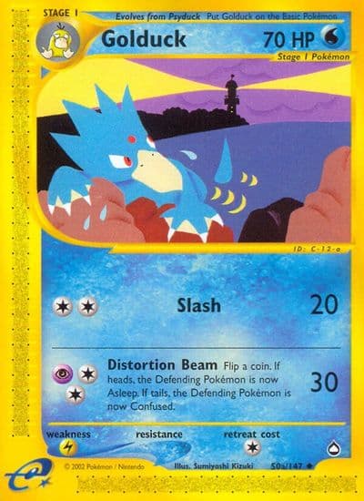Golduck (50a) Aquapolis Pokemon card