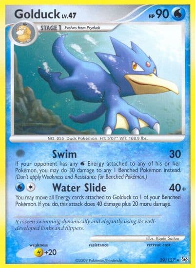 Golduck Platinum Pokemon card