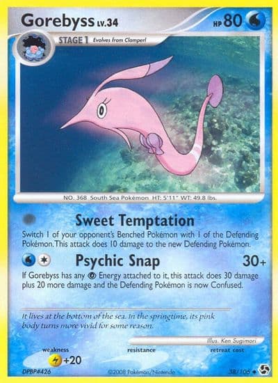 Gorebyss Great Encounters Pokemon card
