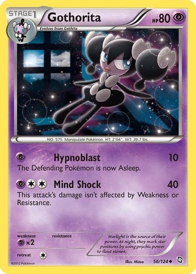 Gothorita Dragons Exalted Pokemon card