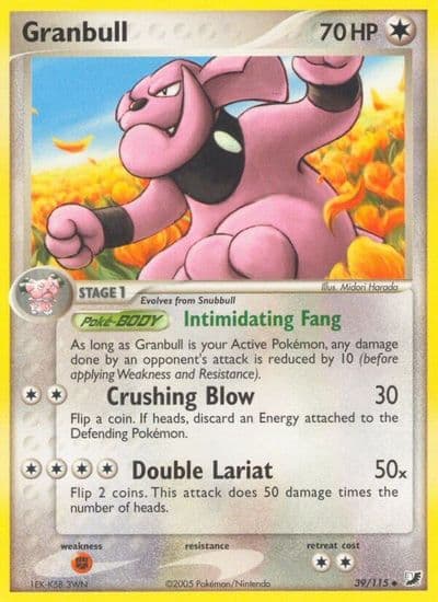 Granbull Unseen Forces Pokemon card