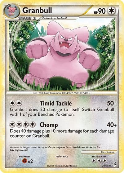 Granbull Call of Legends Pokemon card