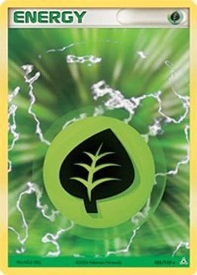 Grass Energy Holon Phantoms Pokemon card