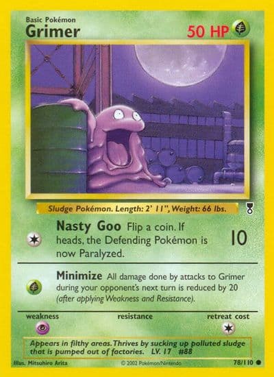 Grimer Legendary Collection Pokemon card