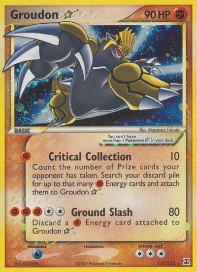 Groudon Star Delta Species Pokemon card