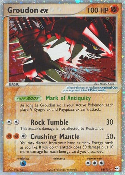 Groudon ex Hidden Legends Pokemon card